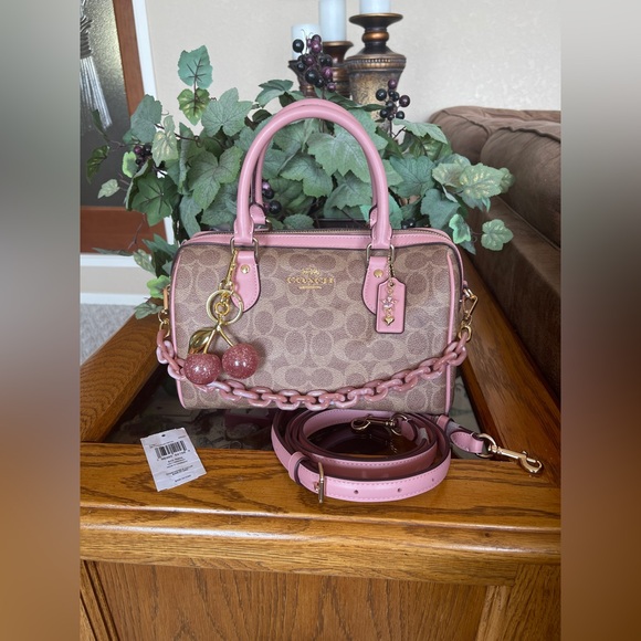 Coach Handbags - Coach Rowan Satchel in Signature Canvas